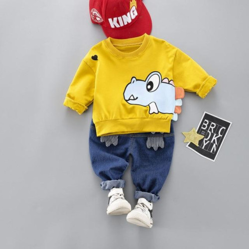 Boys casual Long Sleeve Sweater pants set