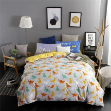 Dinosaur Pattern Queen King  duvet cover bedding set