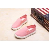 Girls Boys Solid Color Pu Shoes Flat Heel Sandals