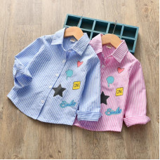 boys turn-down collar long sleeve shirts