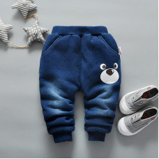 boys winter velvet pants sports leggings