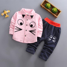 boys cotton shirt pants sets