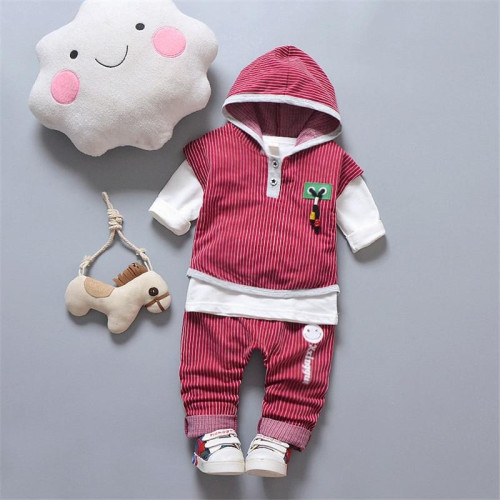 Boys  casual Hooded tops+pants set