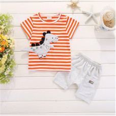 summer boys short sleeve T shirt+shorts sets