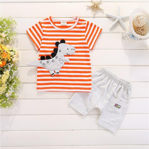 summer boys short sleeve T shirt+shorts sets