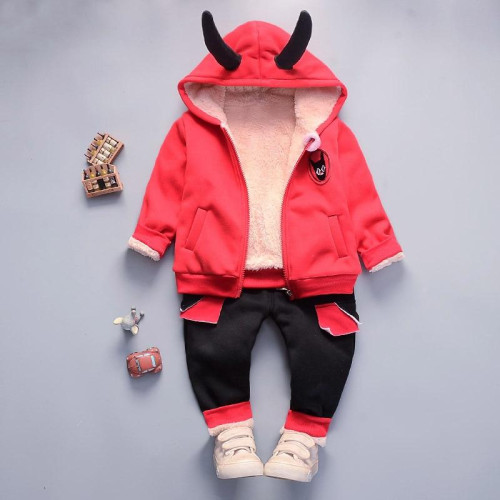 boys winter jacket+pants sets