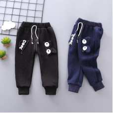 boys winter cotton thick velvet pants