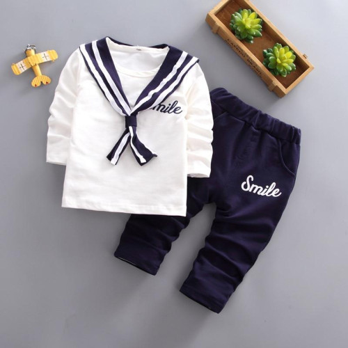 boys long sleeve t shirt+pants sets