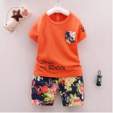 summer boys T shirt+shorts cotton set