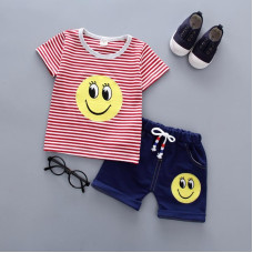 summer casual boys T shirt+shorts set