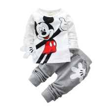 Boys Mickey Minnie Cartoon T-shirt And Pants Sets