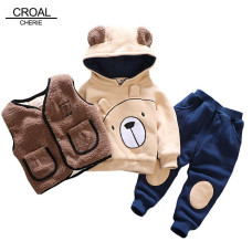 Girls Winter Sweatershirt +  Vest + Pants sets