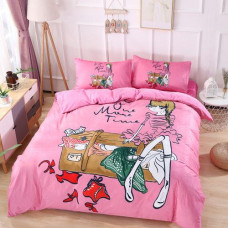 Cartoon girl design Duvet Bedding Sets