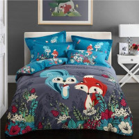 Cartoon Fox Duvet Cover bedding set