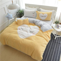 Heart shape duvet cover bedding set