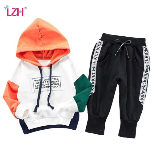 Boys winter Clothes Hoodie+Pants sets