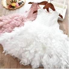 girls Fluffy Cake Smash Dress