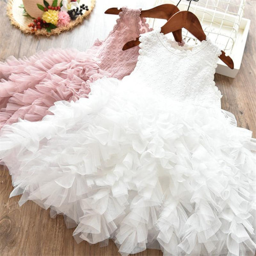 girls Fluffy Cake Smash Dress