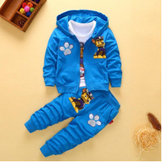 Boys Winter  Hooded Fall Cotton Coat+Pant sets