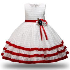 Girls Cake Tutu Lace Party Dress