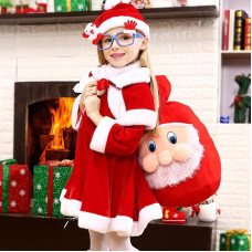 Christmas Dress Girl Santa Claus Costume sets