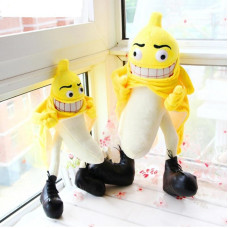 Funny Evil Stuffed Plush Banana Toy