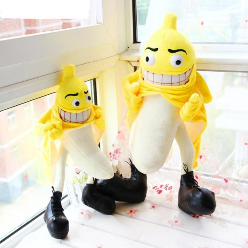 Funny Evil Stuffed Plush Banana Toy