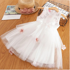 Flower Girls Embroidery Party Dress