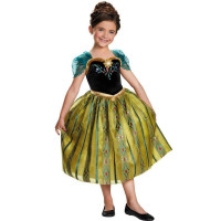 girls frozen anna coronation gown halloween costume