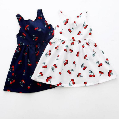 Girls summer Cotton Sleeveless Dresses