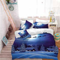 Christmas Red Cartoon  duvet cover bedding set