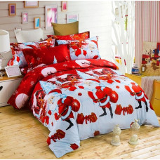 Christmas Santa Claus duvet cover bedding set