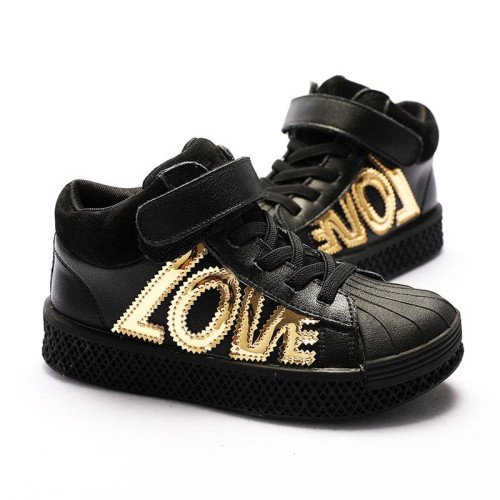 boys girls leather sneakers children shoes