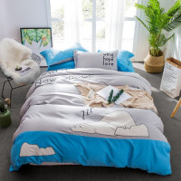 Sleeping bear duvet cover bedding set