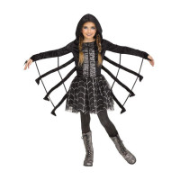 Girls sparkling spider halloween costume