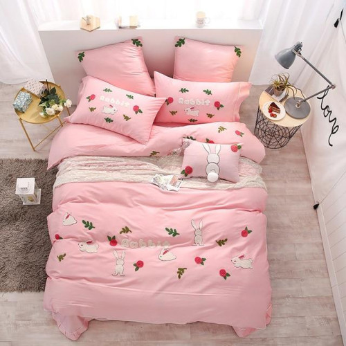 Cute rabbit Duvet cover Bedding set