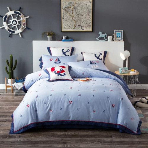 cotton linen lace Duvet cover Bedding set