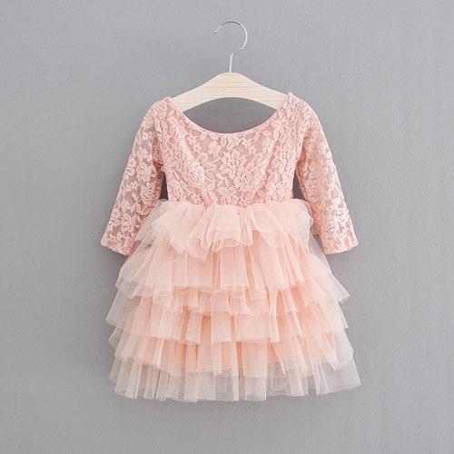 Girls Lace Tulle Summer Dress