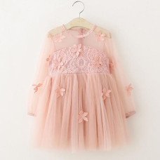 Girls Lace Tulle Summer Dress