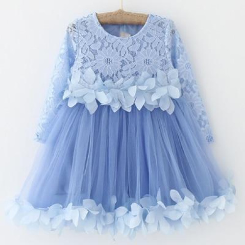 Girls Lace Tulle Summer Dress