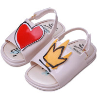 Girls Sandals Crown&Love Pattern Open-toed Shoes