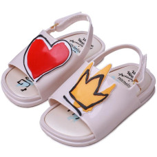 Girls Sandals Crown&Love Pattern Open-toed Shoes