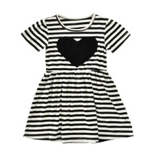 Girls Summer Cotton Striped Dress