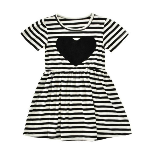 Girls Summer Cotton Striped Dress