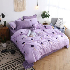 cartoon Gray Pink Comforter duvet cover bedding set