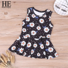 Girls Sleeveless Vest Summer Dress