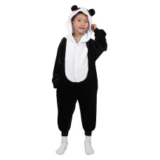 Boys Girls Panda Hooded halloween Costume