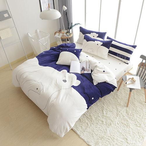 Polar bear winter warm Duvet bedding set