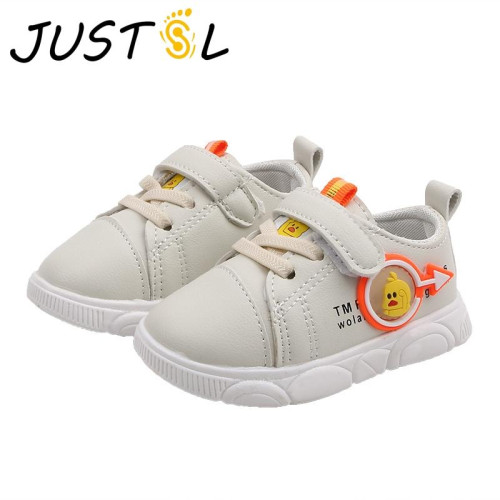 Girls Boys White First Walk Shoes