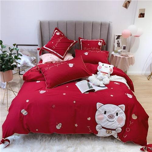 cute pig duvet cover bedding set